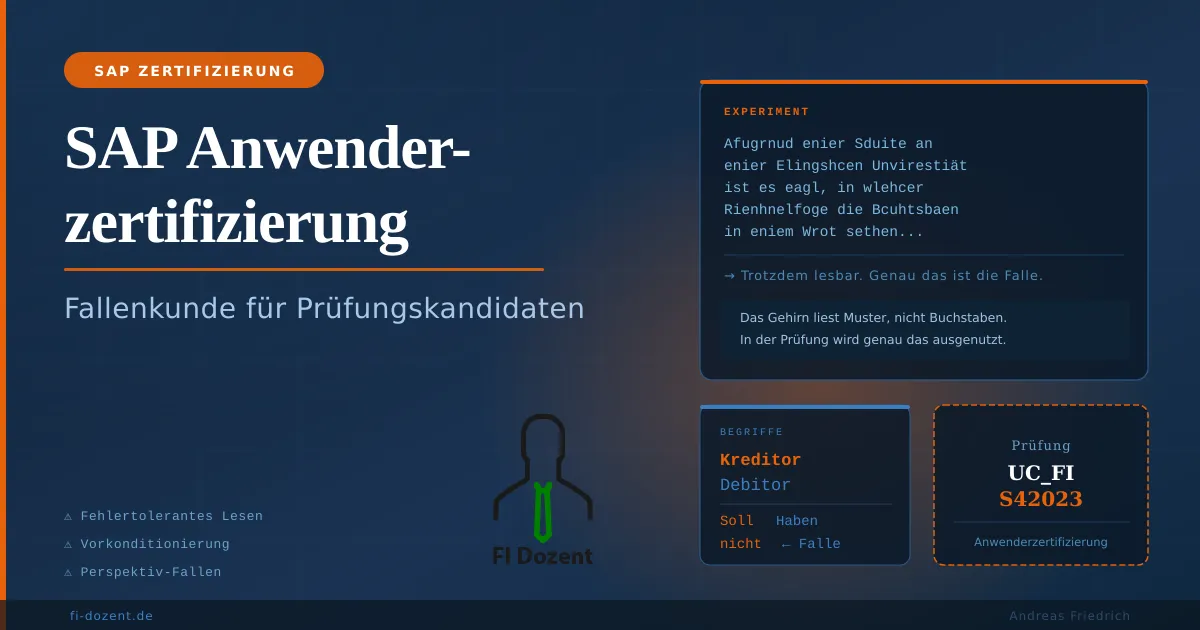 Titelbild für Prüfungsfallen in der SAP Anwenderzertifizierung – Was dich wirklich zum Stolpern bringt