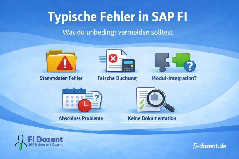 Typische Fehler in SAP FI – und wie man sie vermeidet